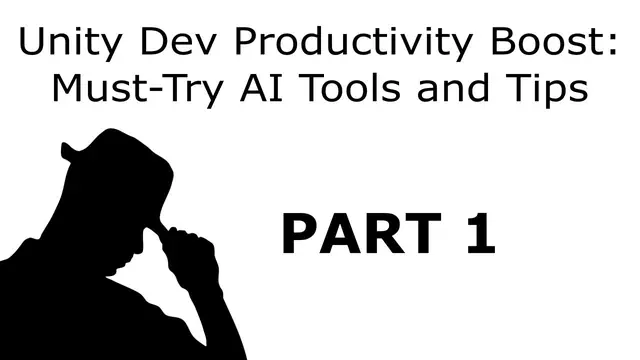 Unity game development with AI, video thumbnail